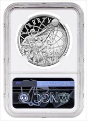 2020-P Basketball Hall of Fame Colorized Commemorative Silver Dollar First Release PF70 NGC