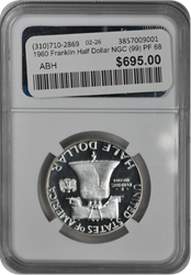 1960 Franklin Half Dollar NGC (99) PF 68