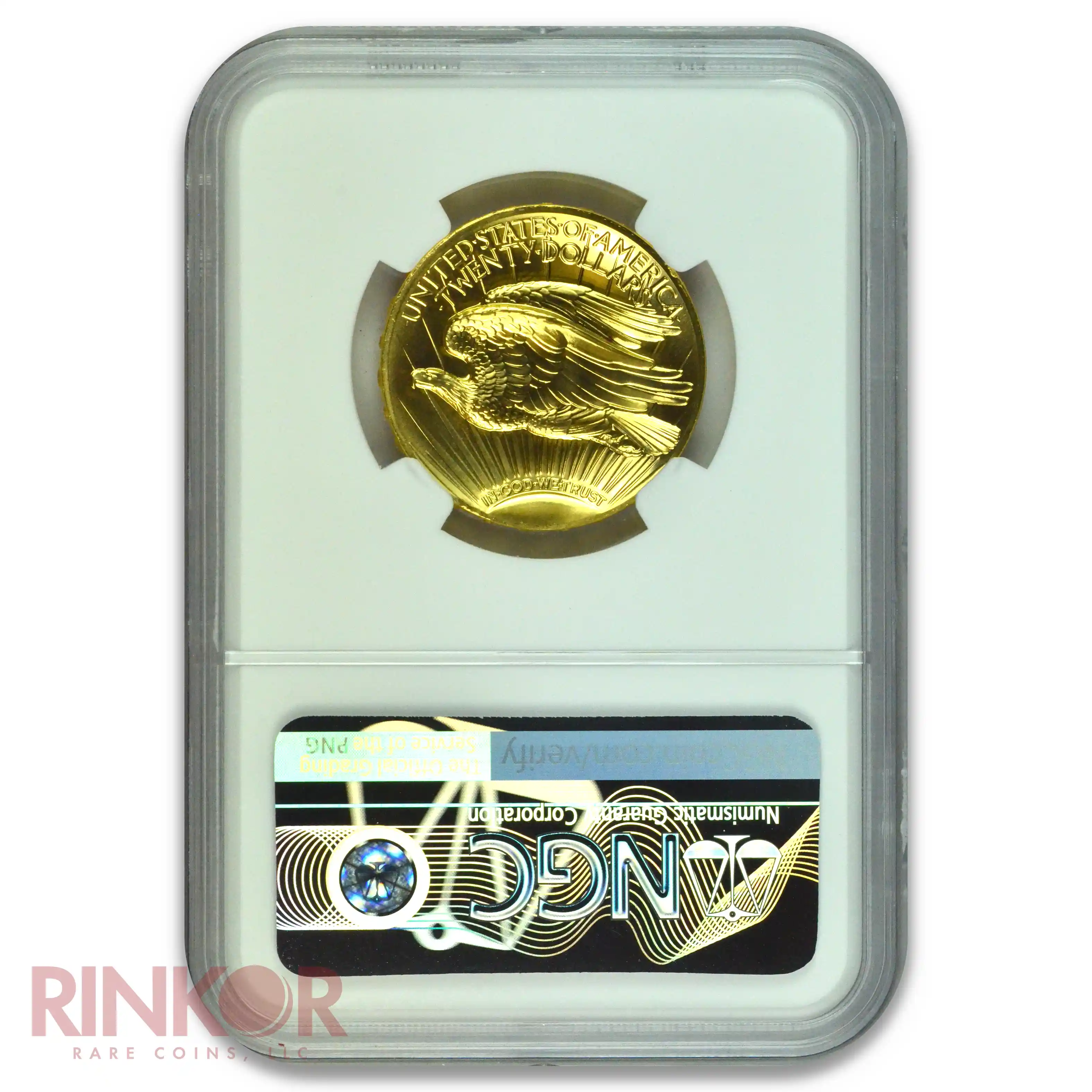 2009 1oz Gold Ultra High Relief Double Eagle Mike Castle Signature NGC MS 70
