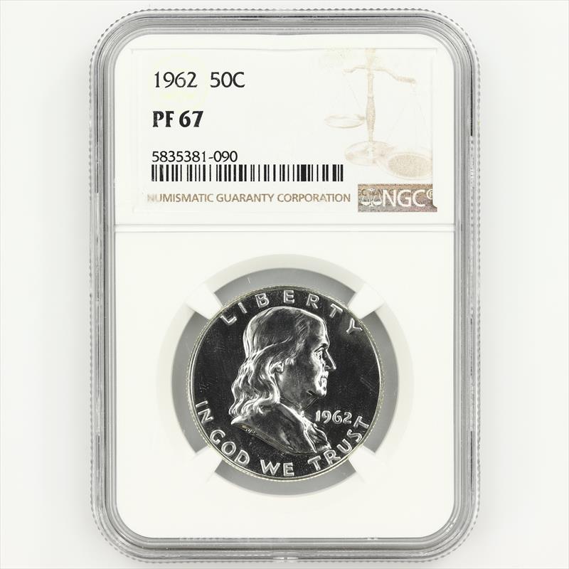 1962 Proof Franklin Half Dollar 50C NGC PF67