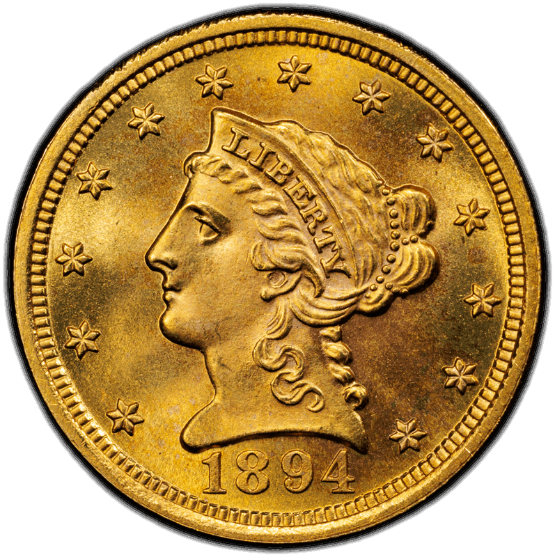 1894 $2.50 PCGS MS 66