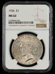 1926 $1 NGC MS 62