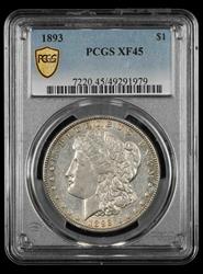 1893 $1 PCGS XF-45
