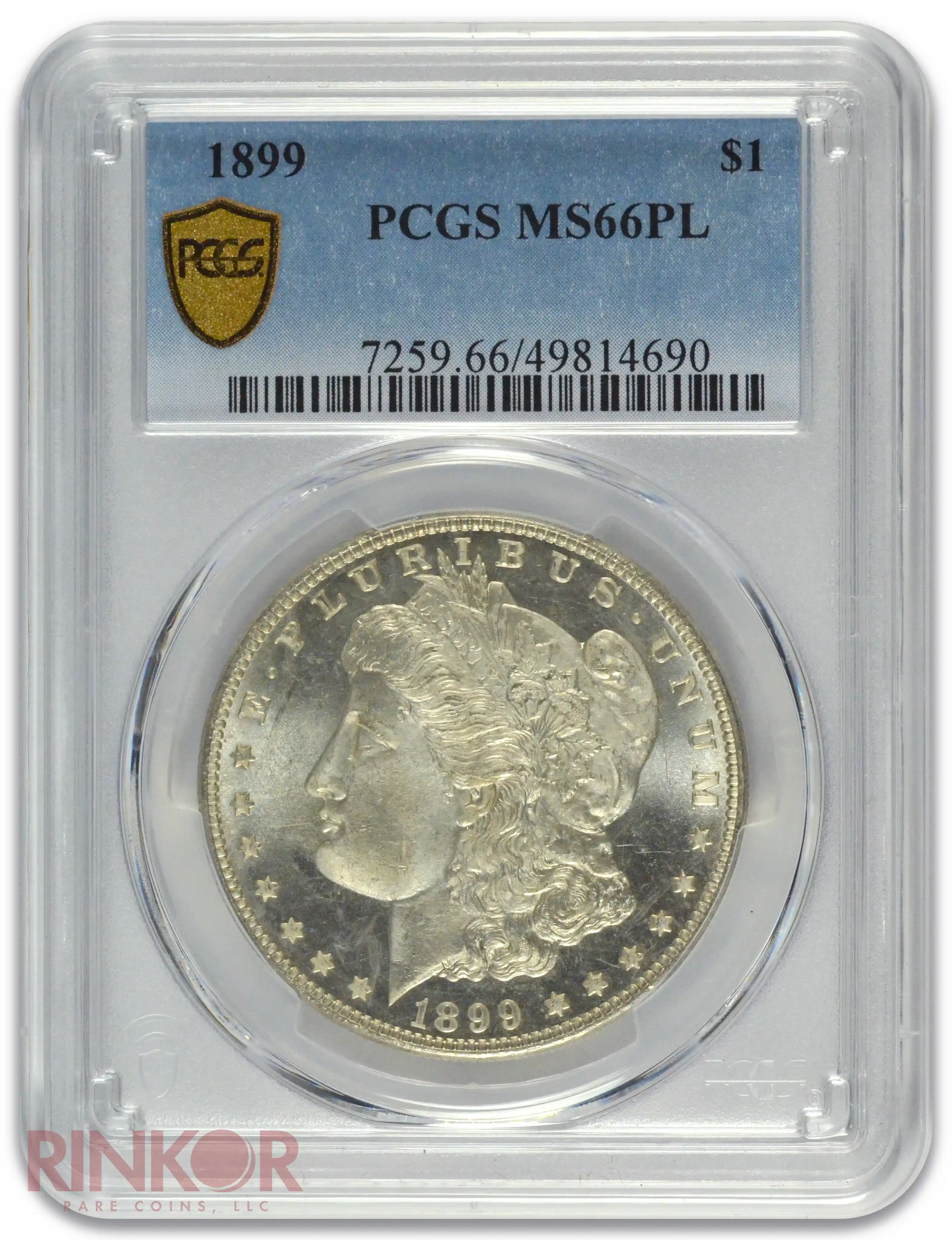 1899 $1 PCGS MS 66 PL