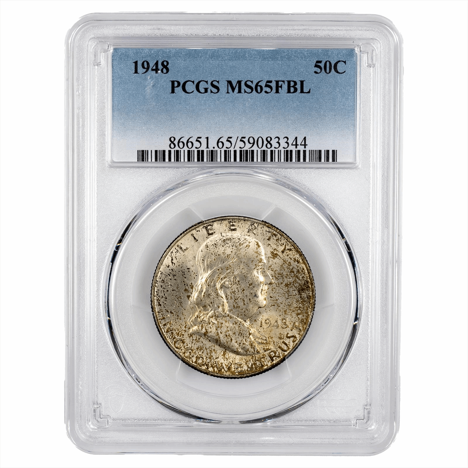 1948 Franklin Half Dollar 50C PCGS MS 65 FBL