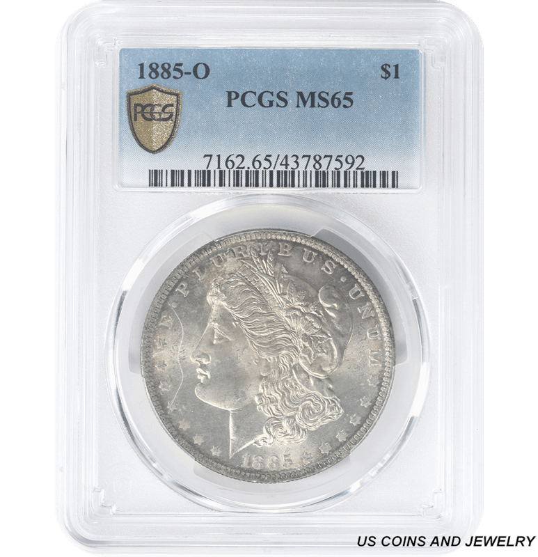 1885-O Morgan Silver Dollar. PCGS MS-65 - Lustrous 