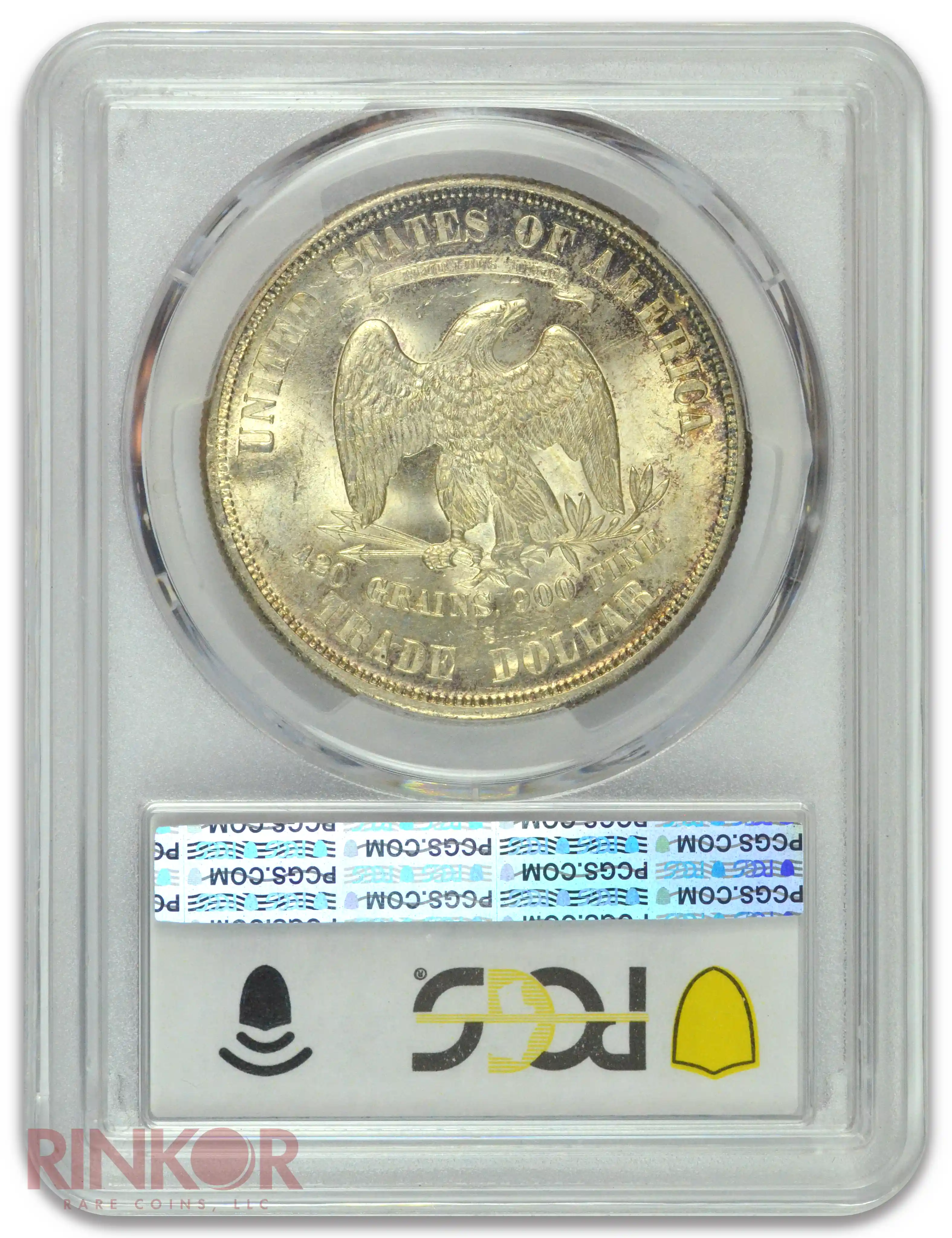 1875-S $1 Chop Mark Trade Dollar PCGS MS  63