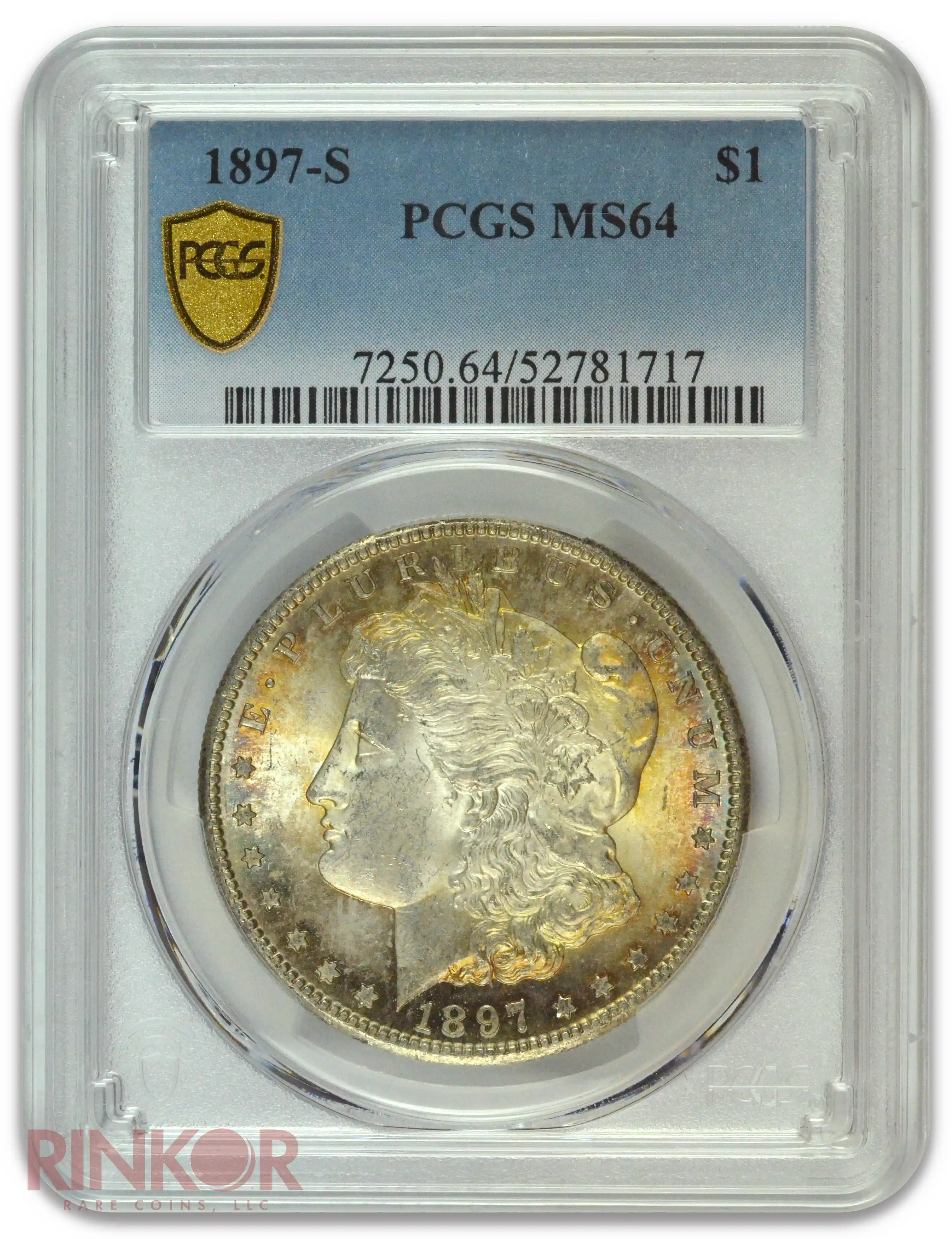 1897-S $1 Morgan Dollar PCGS MS 64