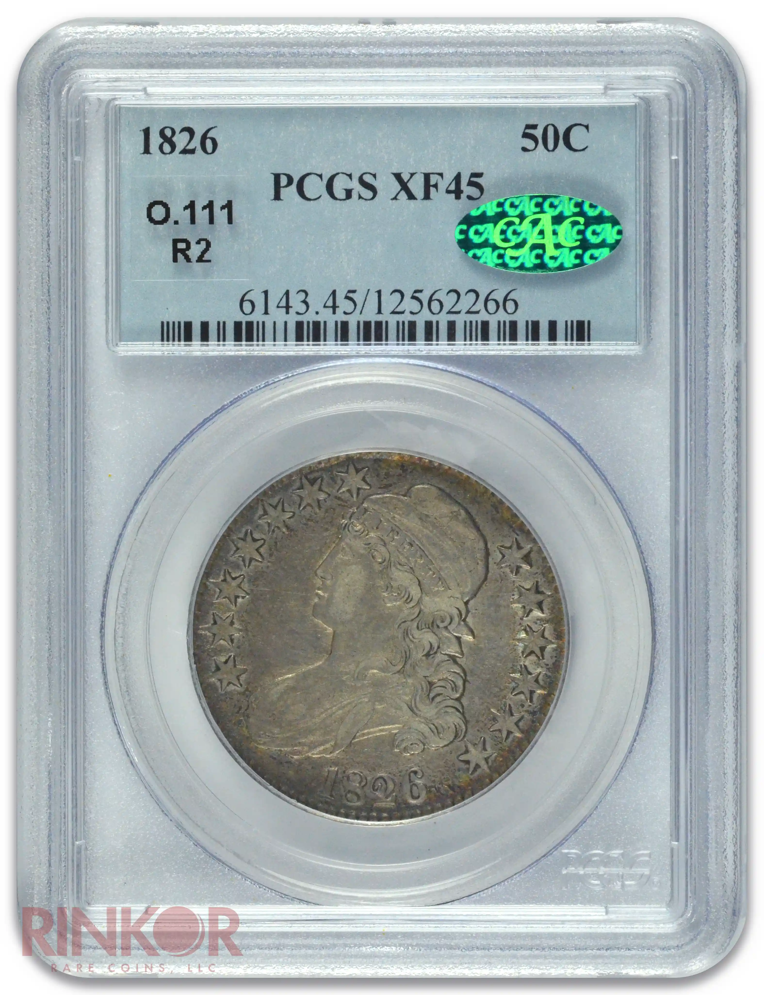 1826 Capped Bust Half Dollar O-111 PCGS