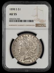 1898 S $1 NGC AU55 AU55