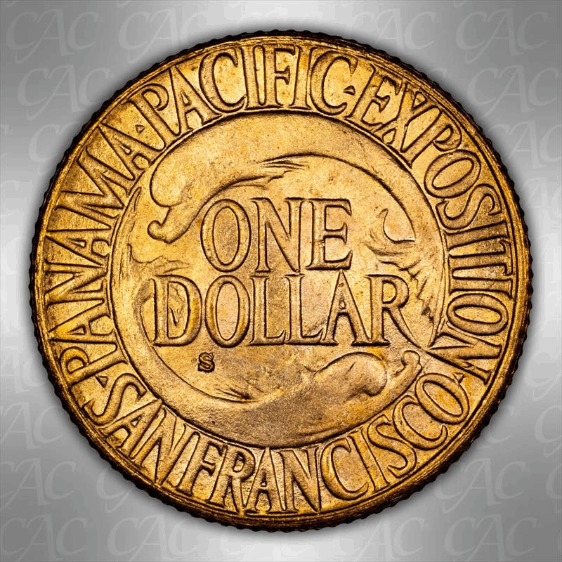 1915-S Panama-Pacific G$1 CACG MS 65 
