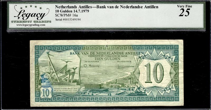 Netherlands Antilles Bank van de Nederlandse Antillen 5 Gulden 23.12.1980 Very Fine 30 
