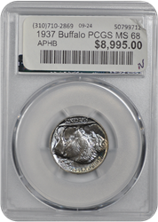 1937 Buffalo PCGS MS 68