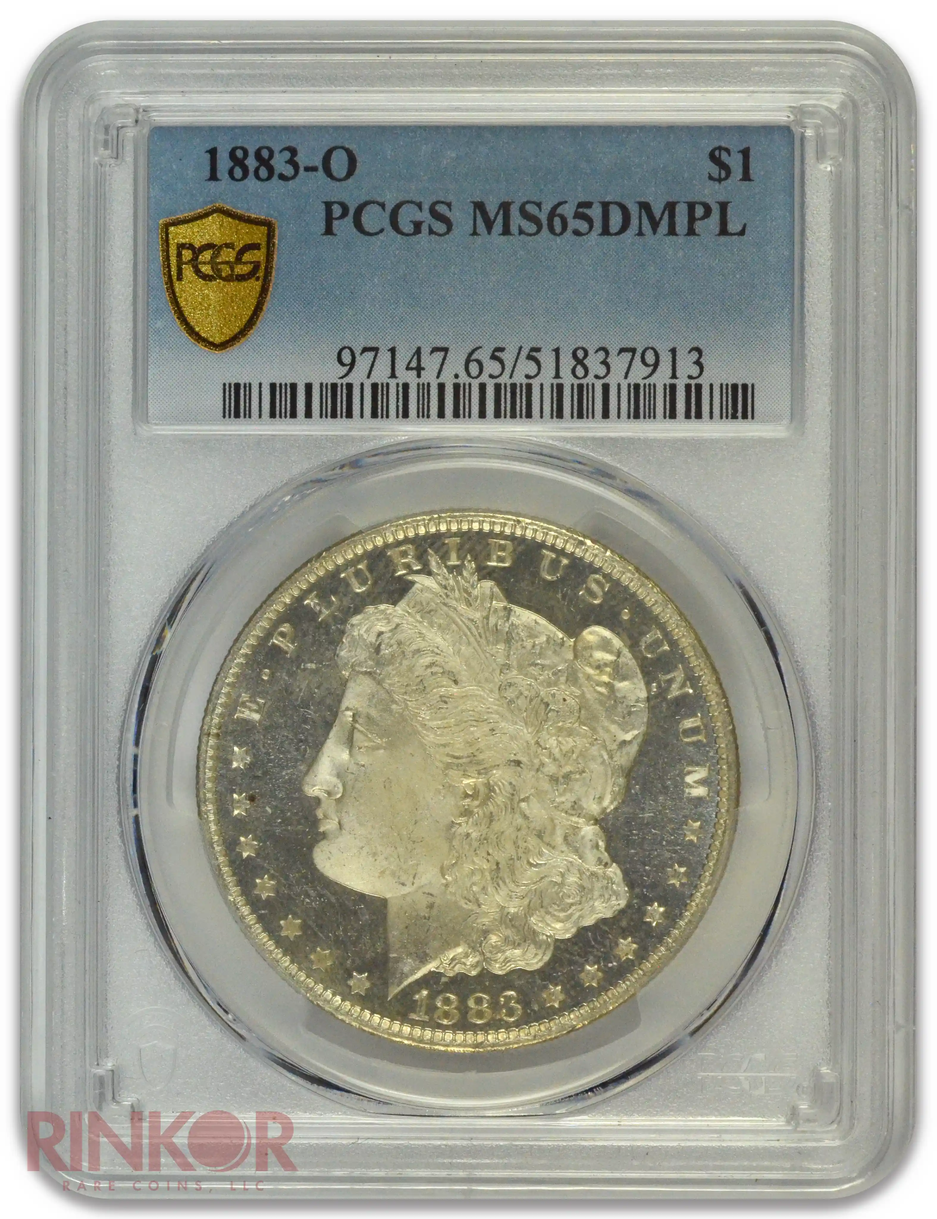 1883-O $1 Morgan Dollar PCGS MS 65 DMPL