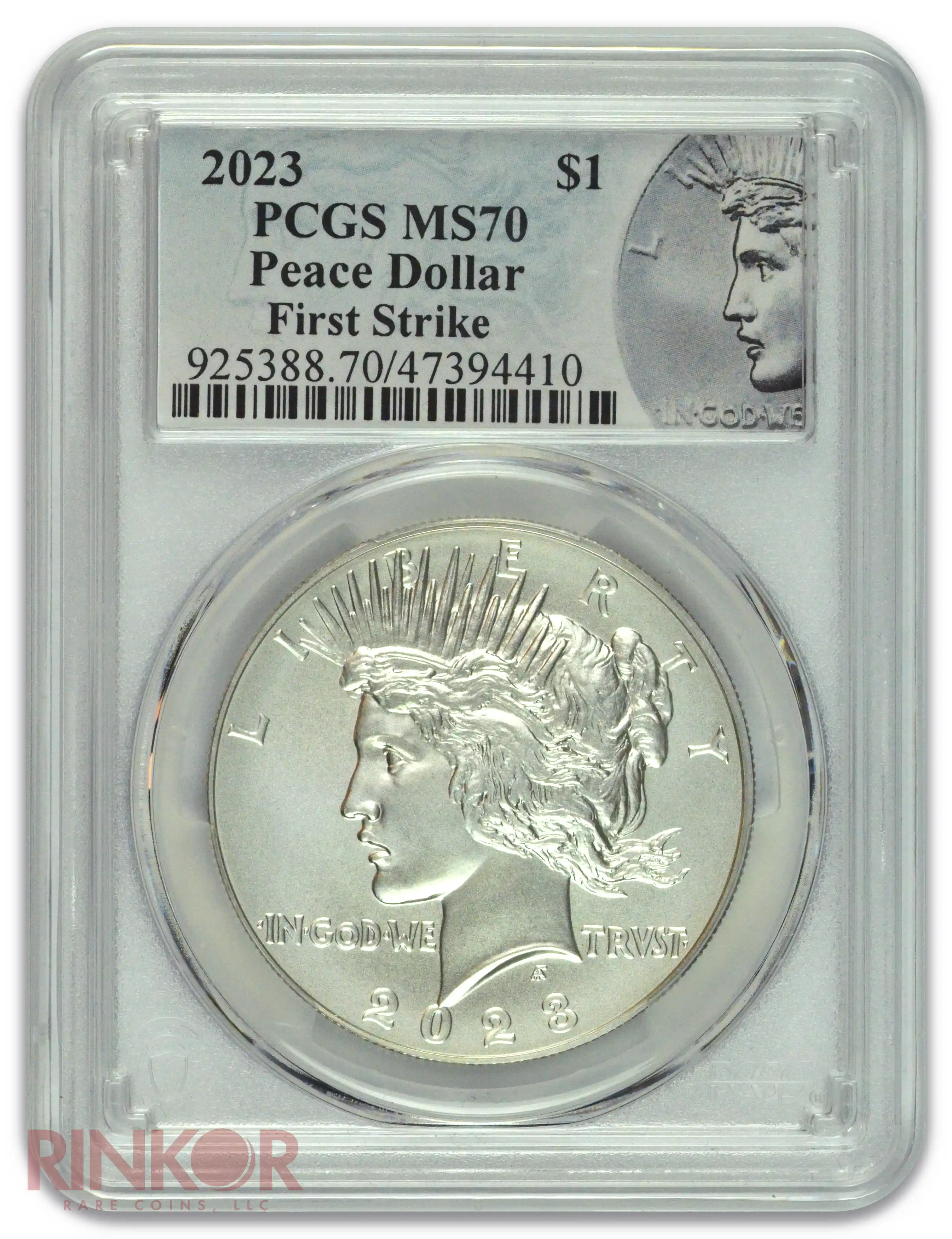 2023 $1 Peace Dollar First Strike PCGS MS 70