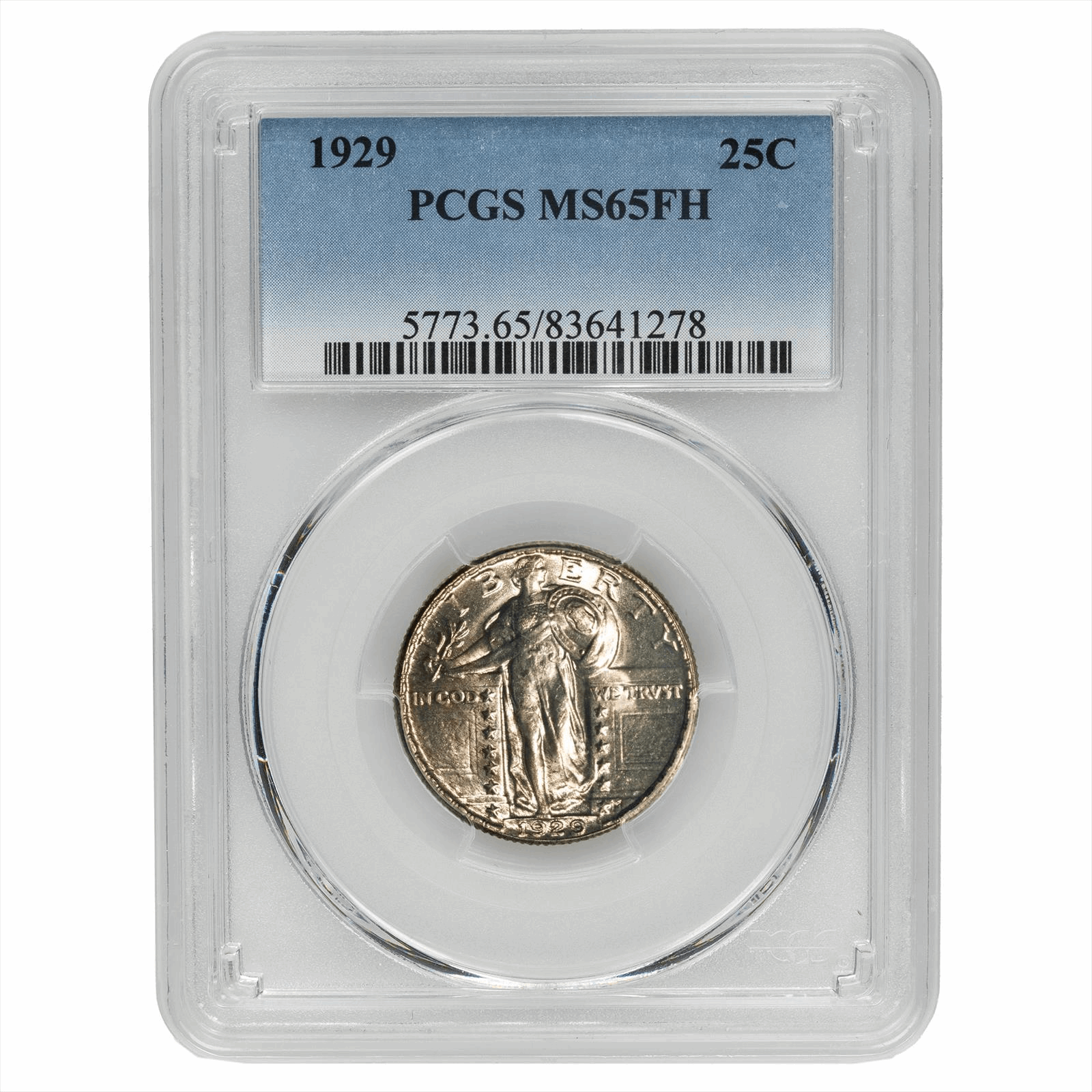1929 Standing Liberty Quarter 25C PCGS MS 65 FH