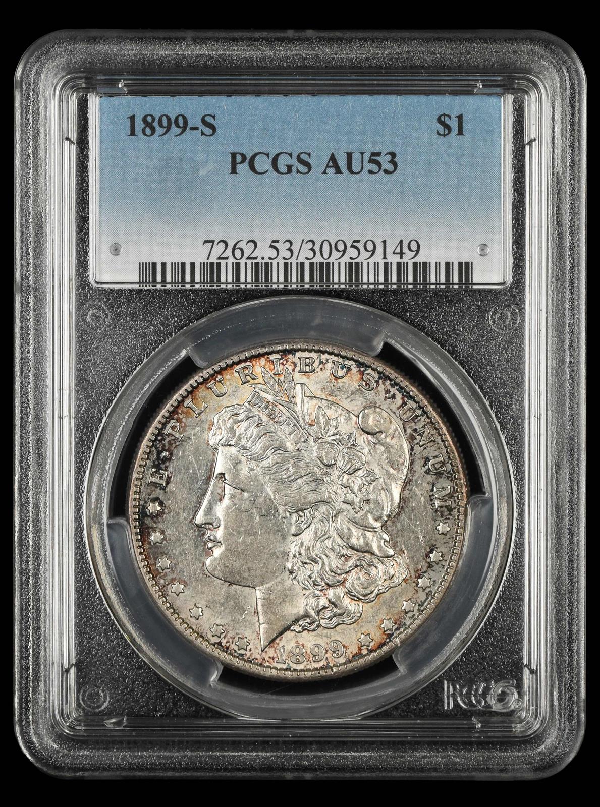 1899 S $1 PCGS AU53