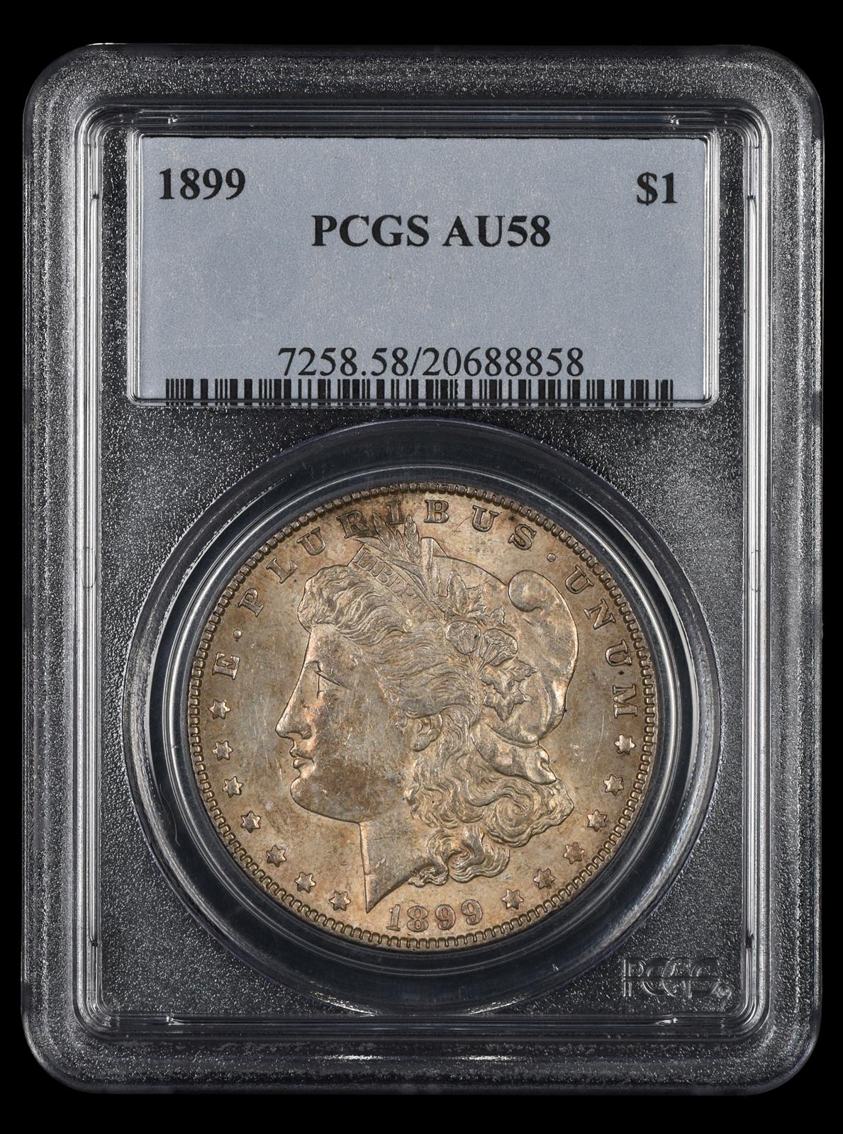1899 $1 PCGS AU-58