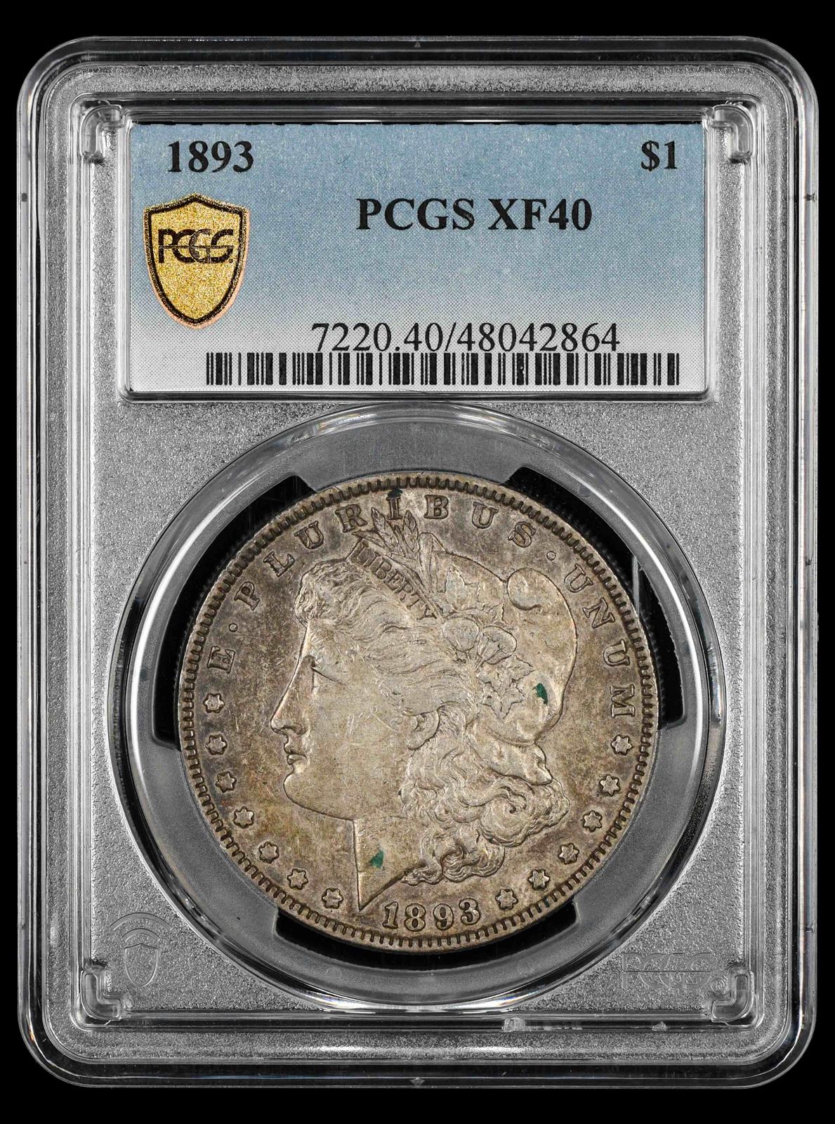 1893 $1 PCGS XF-40