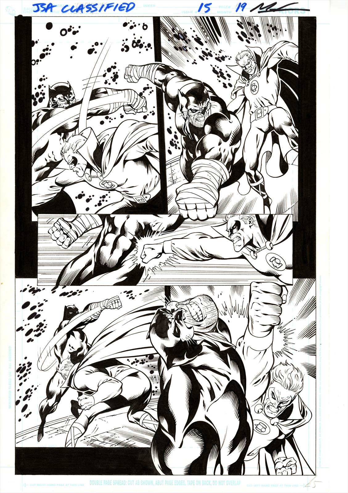 JSA: Classified #15 Page 19 Artist:  Thomas Derenick (Penciller) ,  Mark Farmer (Inker) Media Type: Pen and Ink Art Type: Interior Page 