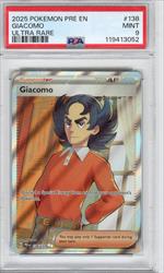2025 Pokemon Pre En Giacomo Ultra Rare PSA MINT 9 
