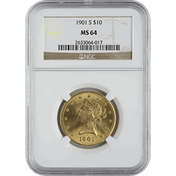 $10 Liberty Head Gold Eagle MS64 (Date Varies) 