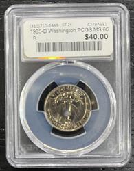 1985-D Washington PCGS MS 66