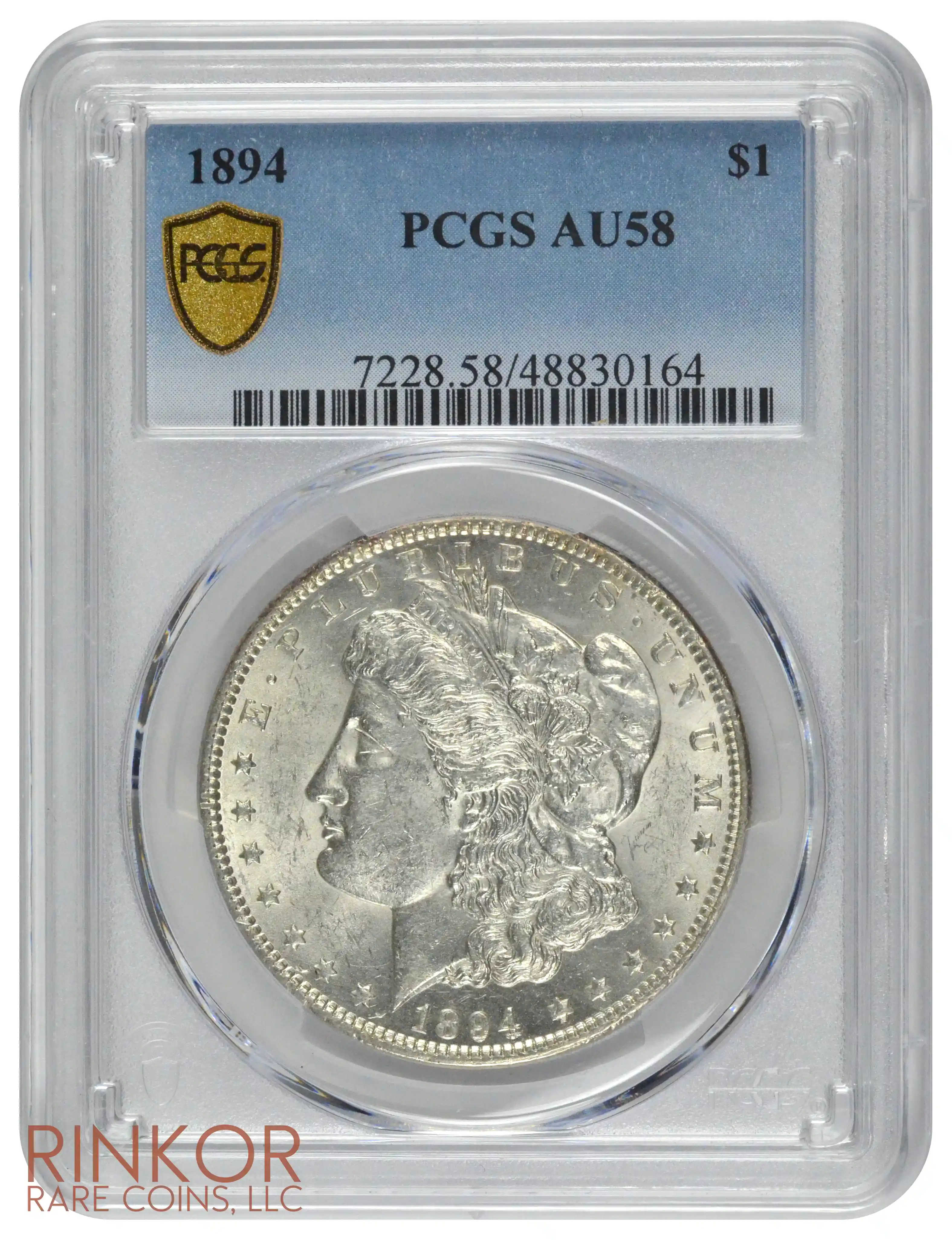 1894 $1 PCGS AU-58