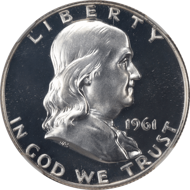 1961 Franklin Half Dollar 50c PROOF NGC PR 68 CAM ~ Nice Coin 