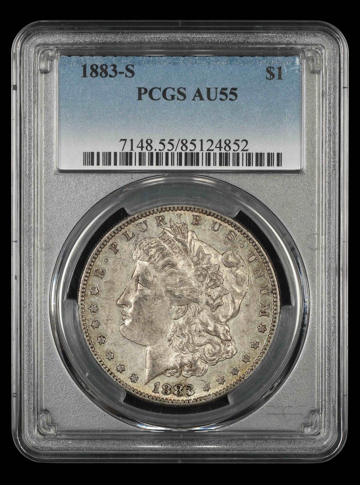 1883 S $1 PCGS AU55