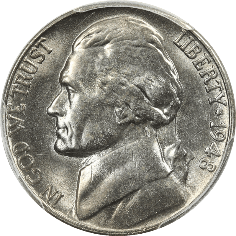 1948-S Jefferson Nickel 5c, PCGS  MS-65 - Nice Original Coin