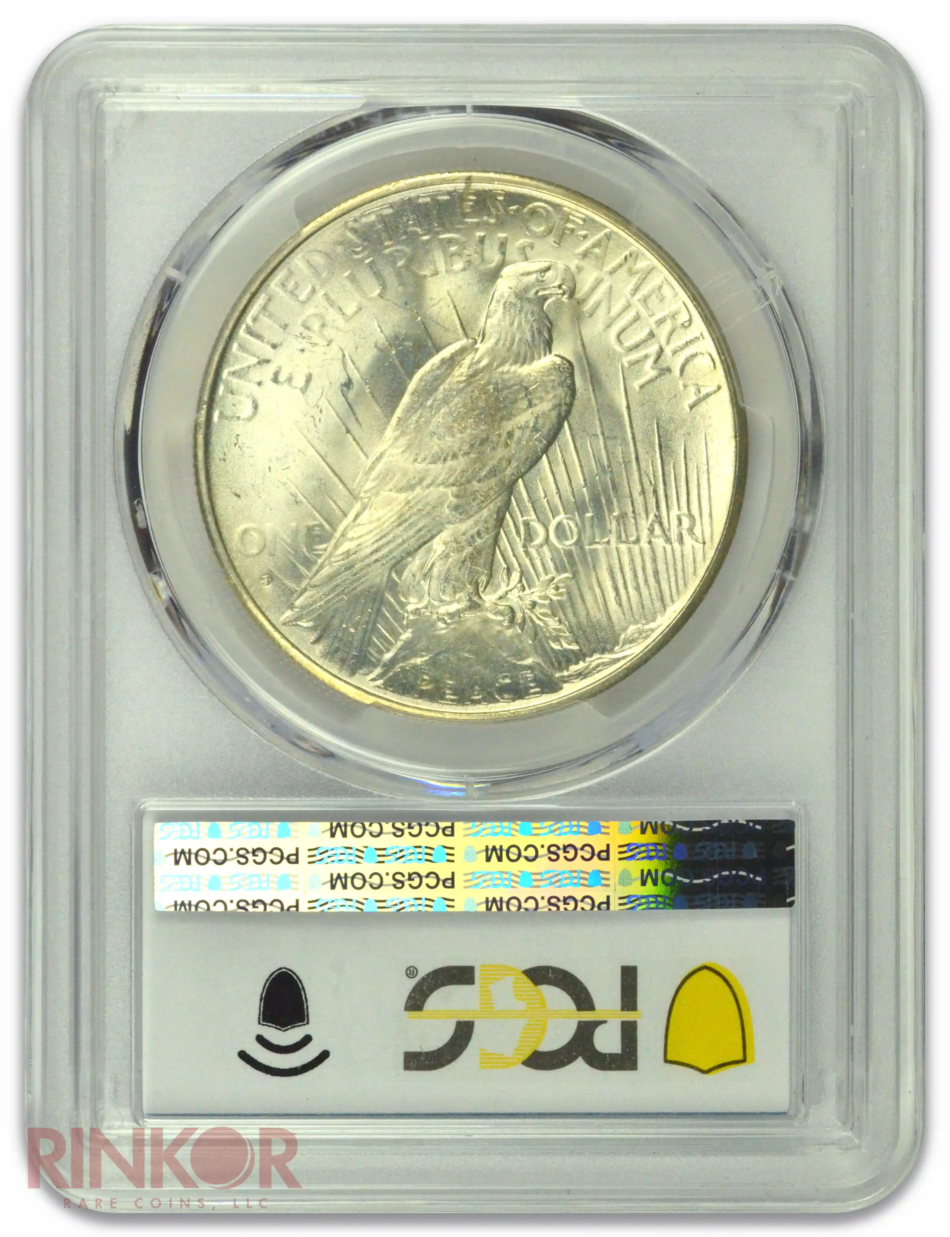 1935-S $1 Peace Dollar PCGS Reverse