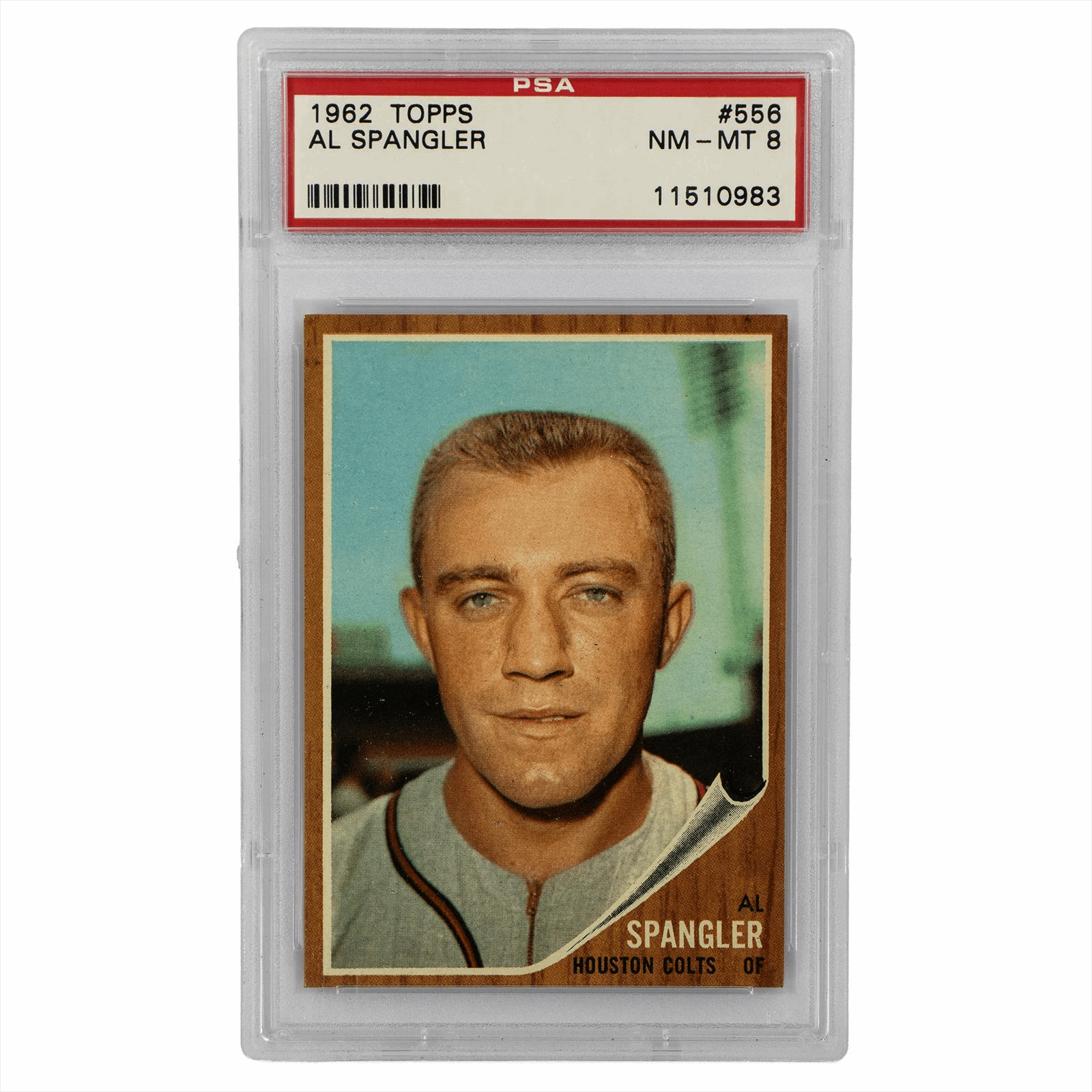1962 Topps Al Spangler PSA NM-MT 8 