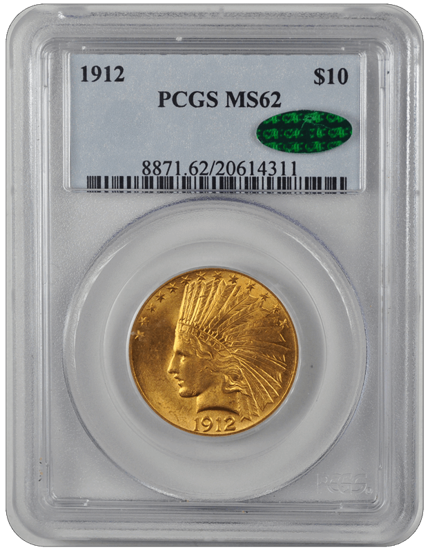 1912 Indian Head PCGS CAC MS 62