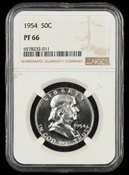 1954 50C NGC PF 66 