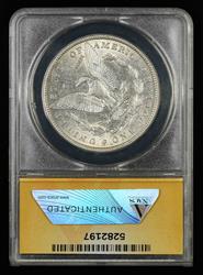 1886 O $1 ANACS  AU50