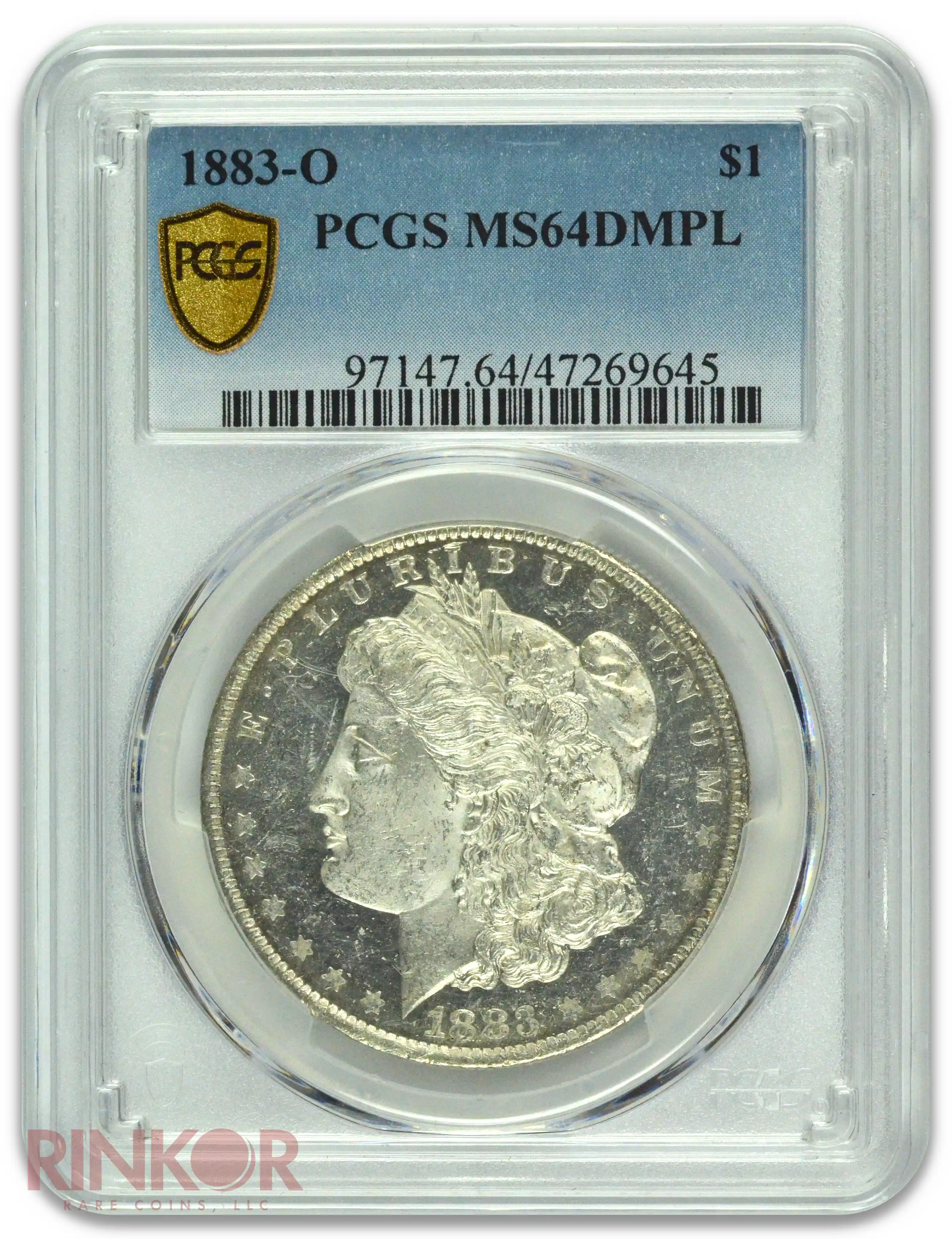 1883-O $1 Morgan Dollar PCGS MS 64 DMPL