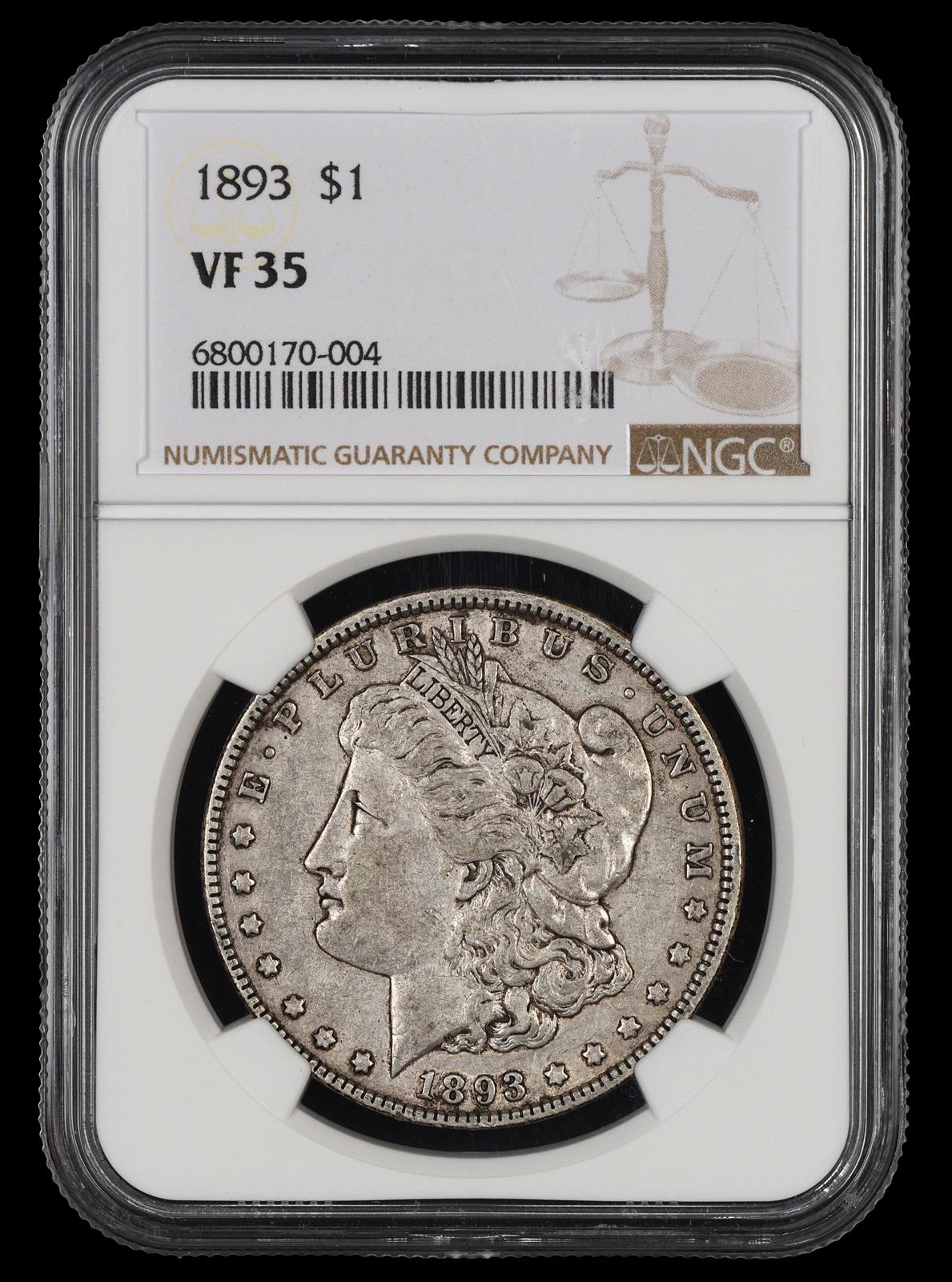 1893 $1 NGC VF-35