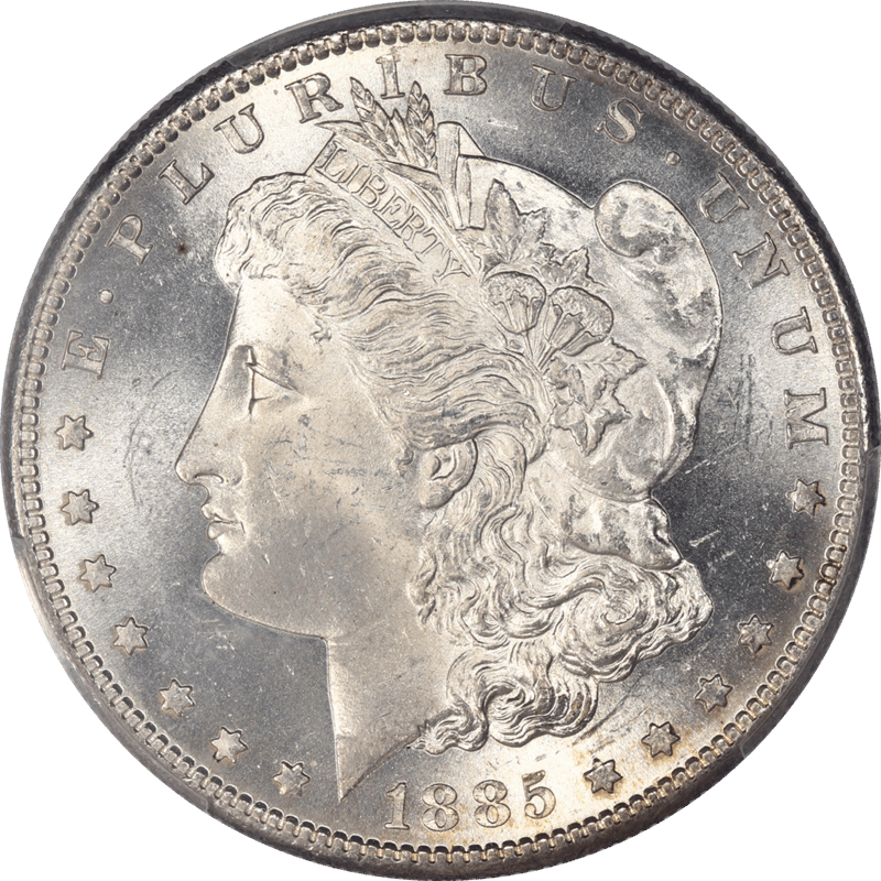 1885-S Morgan Silver Dollar $1 PCGS MS65 
