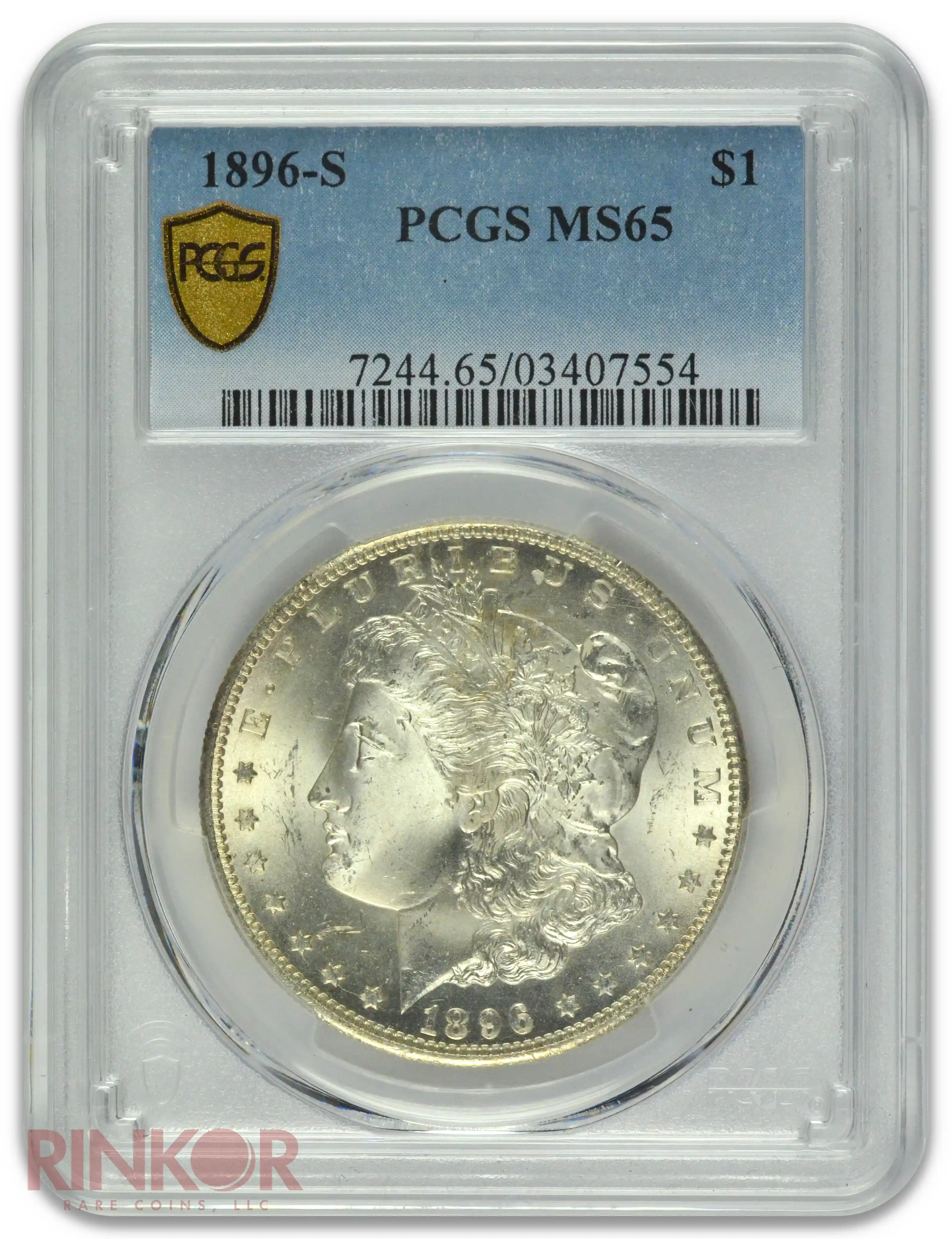 1896-S $1 Morgan Dollar PCGS MS 65