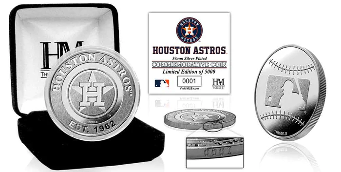 Houston Astros Silver Coin 