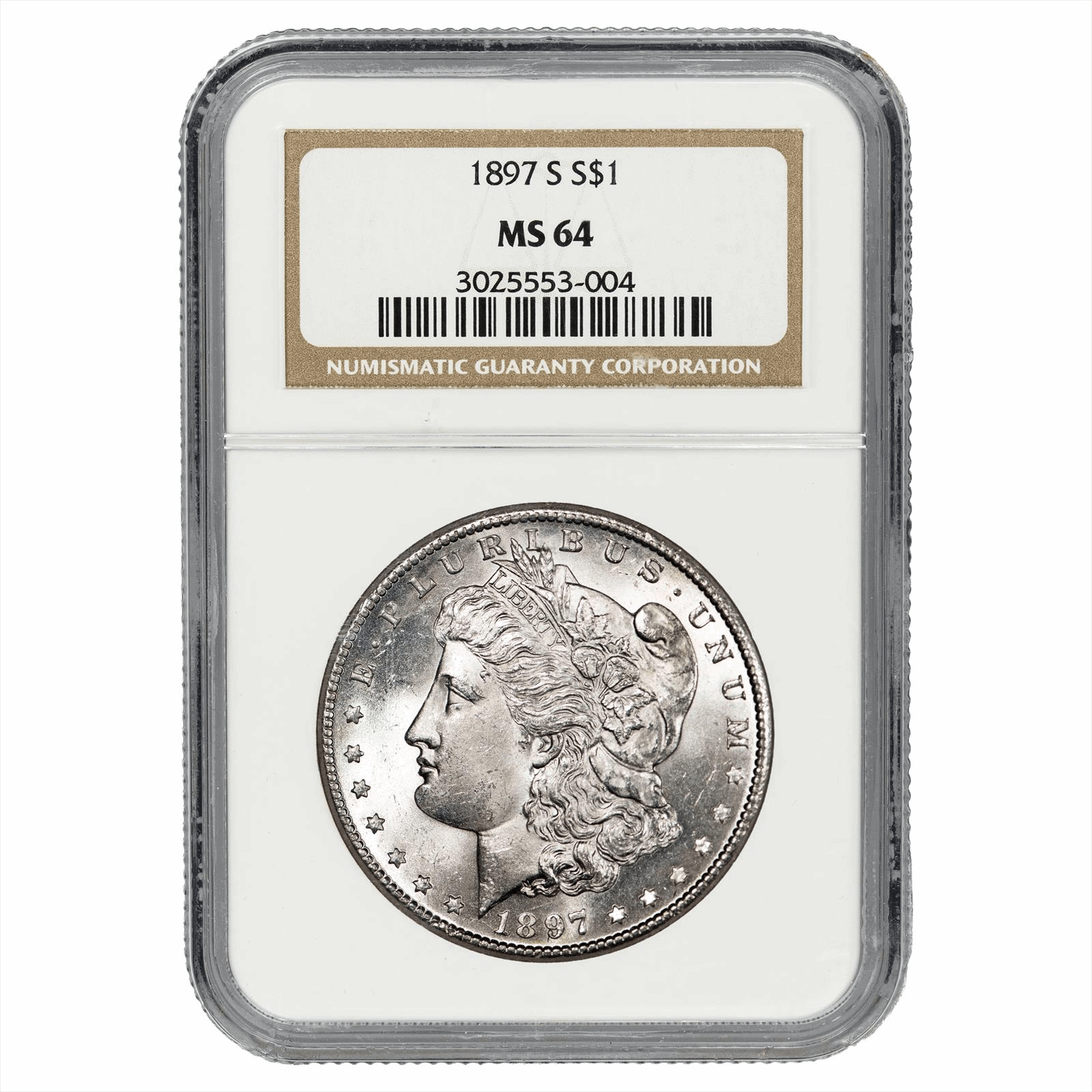 1897-S Morgan Silver Dollar $1 NGC MS 64