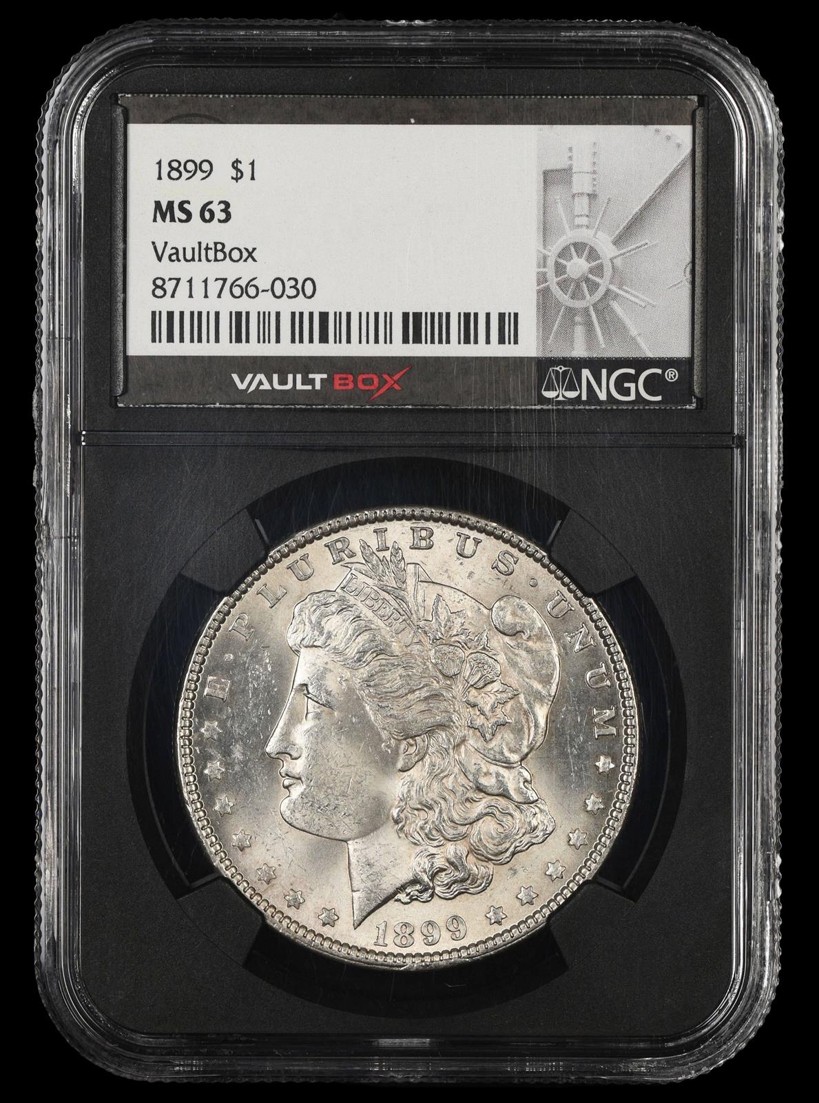 1899 $1  NGC MS 63
