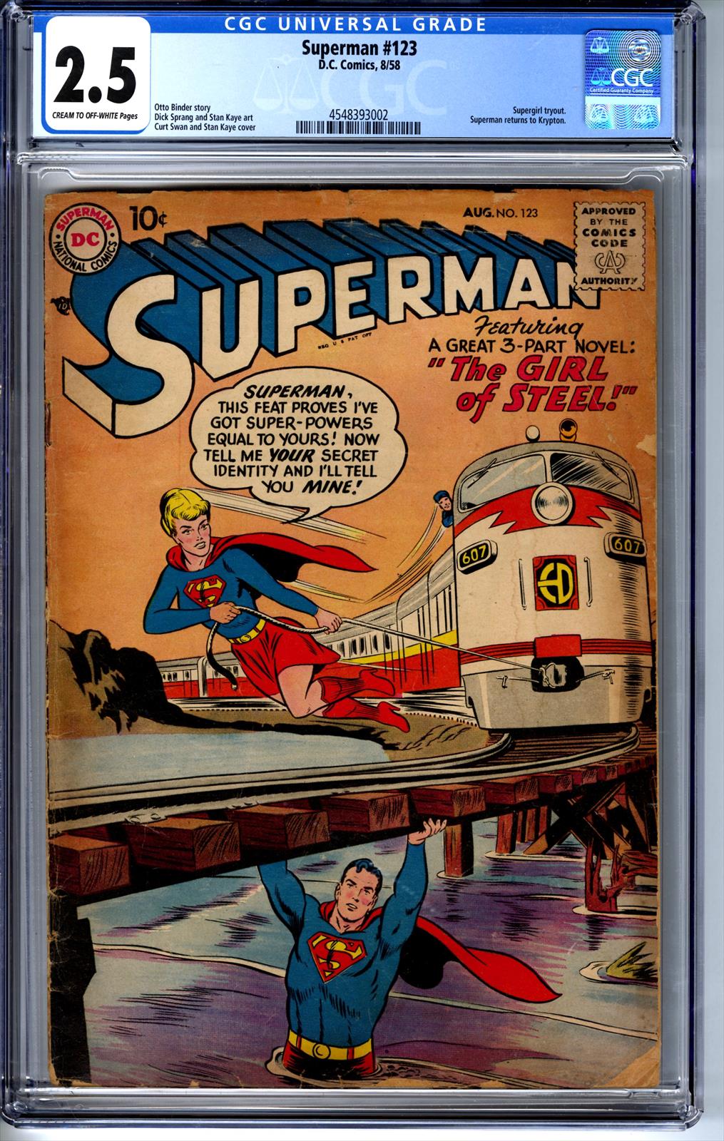 Superman #123 CGC 2.5 2.5