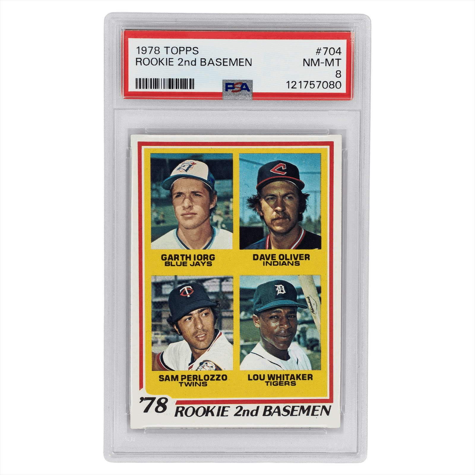 1978 Topps Rookie 2nd BBasemen #704 PSA NM-MT 8