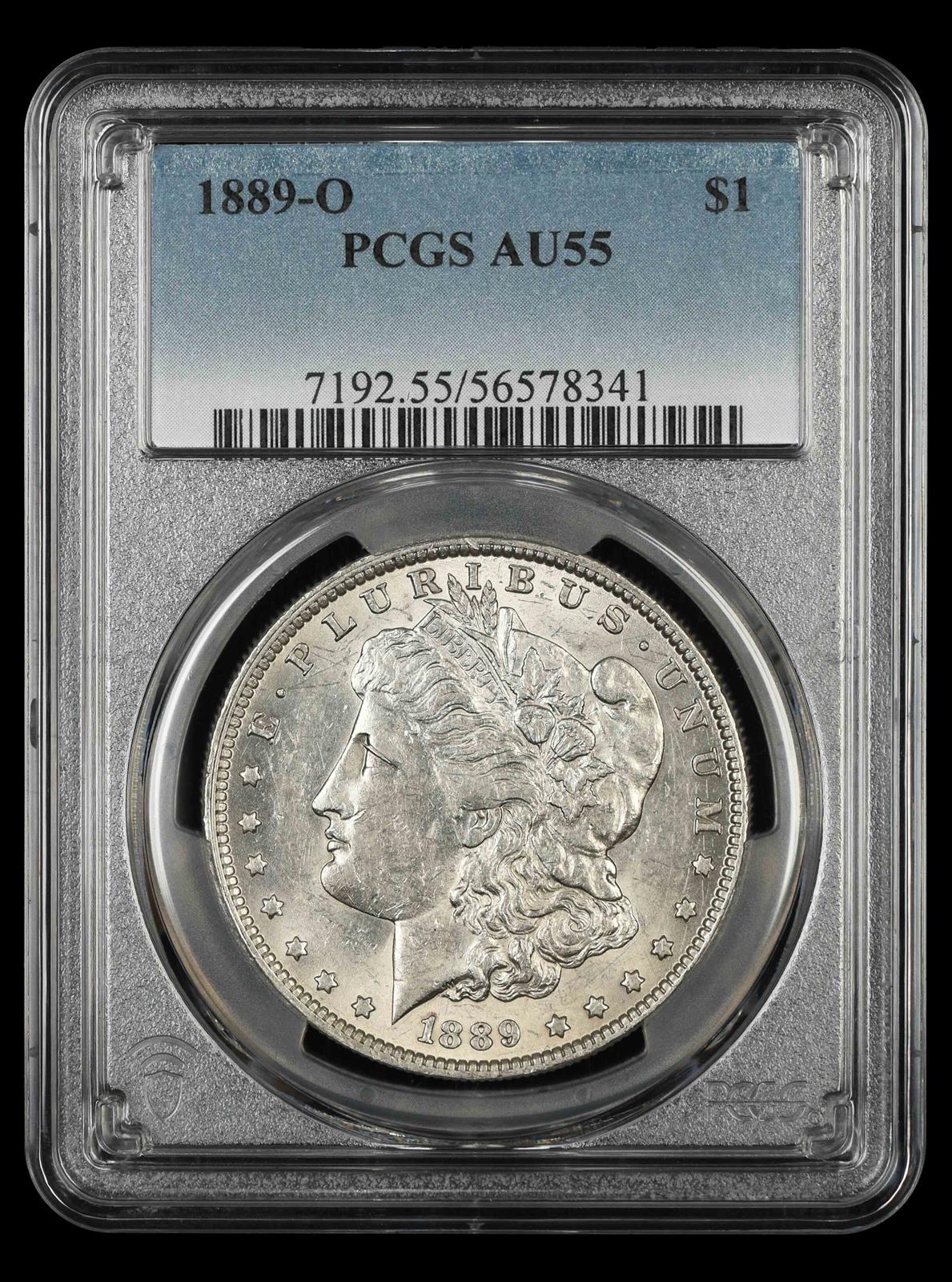 1889 O $1 PCGS AU55