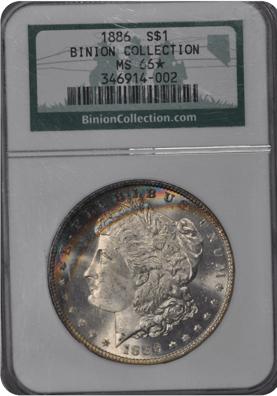 1886 Morgan NGC MS 66 MS66