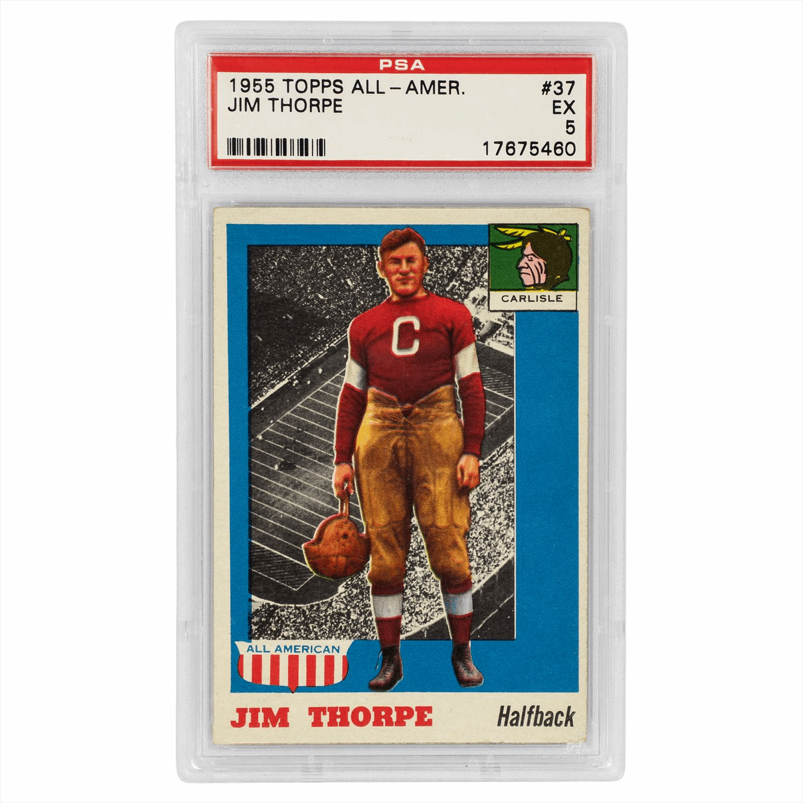 1955 Topps All-American Jim Thorpe #37 PSA EX 5 Cert #17675460