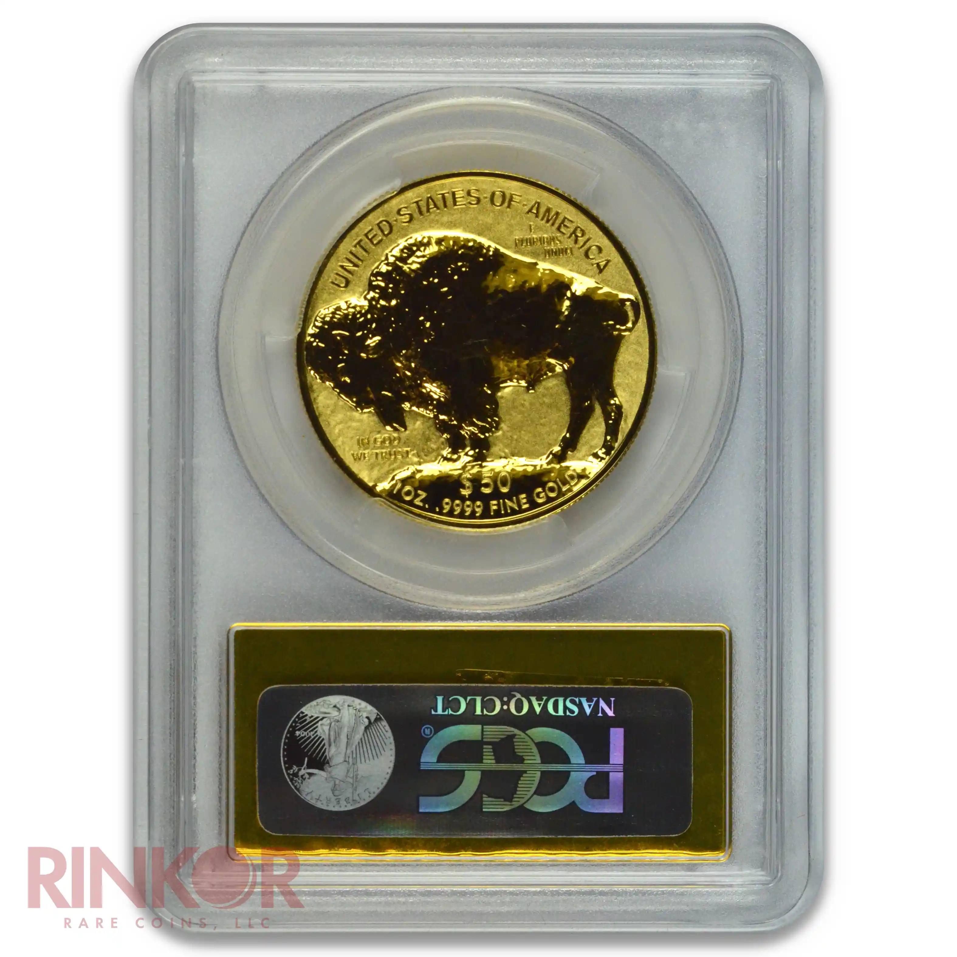 2013-W Reverse Proof 1oz American Gold Buffalo First Strike Gold Foil Label PCGS PR 70