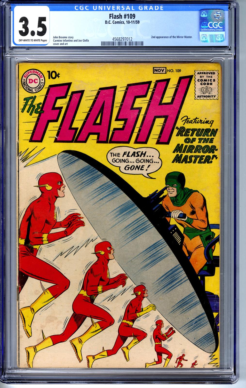 Flash #109 CGC 3.5 3.5